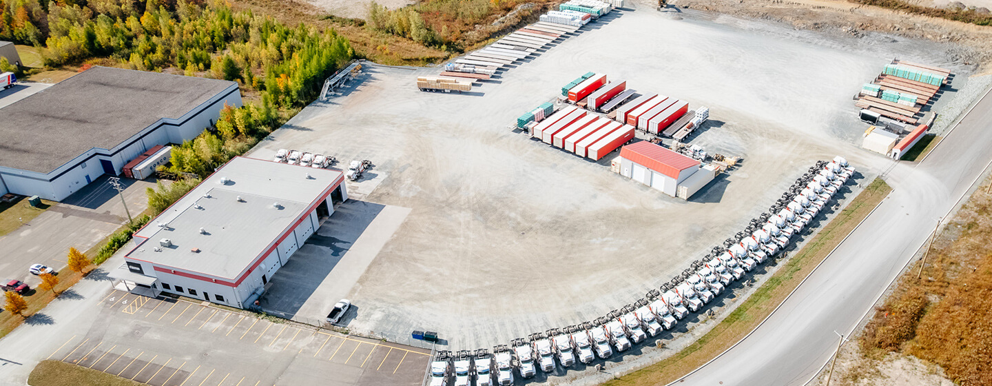 Entreposage extérieur et manutention