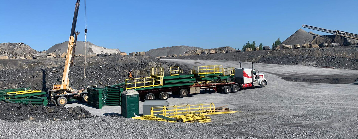 Transport de matériaux de construction